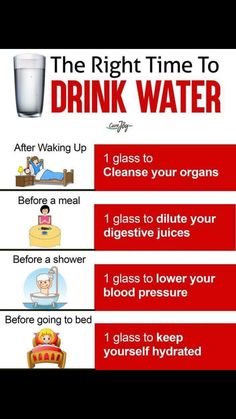 Time To Drink Water, Best Hacks, Food Health Benefits, Trening Fitness, Makanan Diet, Natural Health Tips