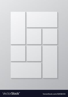 white paper squares on a gray background