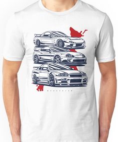 JDM crew. RX7, Skyline GTR, Supra Unisex T-Shirt Supra Tshirt Design, Jdm Hoodie Design, Jdm Tshirt Design, Car Artwork Supra, Car Tshirt Design Graphic Tees, Skyline Gtr, Lightweight Hoodie, Jdm, Tshirt Colors