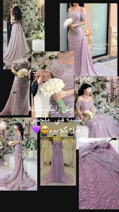 a collage of photos showing different styles of dresses