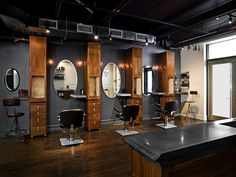 the salon is clean and ready to be used for hairdresser's customers