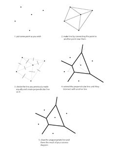 four diagrams showing how to draw an origami tree in three different ways, each with