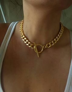 Gold toggle clasp Necklace for women link chain choker | Etsy Toggle Clasp Necklace, Dream Meaning, Melbourne Central, Jewellery Shops, Jewellery Stand, O Ring Choker, Gold Link Necklace, Kathmandu Nepal, Gold Armband