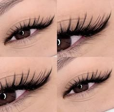 Lash Extensions Color Eyelashes, Pointy Lashes, Wet Wispy Lash Extensions, Wet Lashes Look Extensions, Wet Look Lash Extensions, Eyeliner Lashes, Wispy Eyelashes