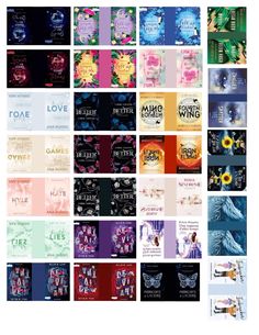 a collage of many different types of cards with the words love in each one