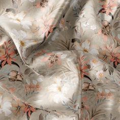 the fabric has flowers on it and is very soft