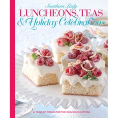 the cover of southern lady's luncheons, teas and appetizers