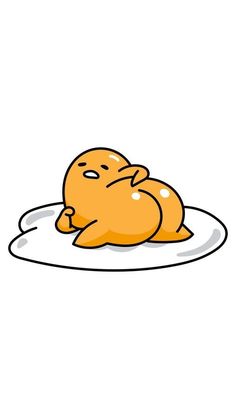 an orange cat laying down on top of a white plate with eggs in it's stomach