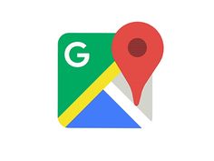 the google maps icon is shown with a red marker