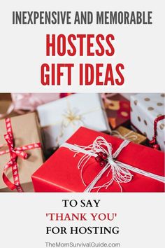 Find a hostess gift idea that is both affordable and memorable. This is a list of thank you gifts for hostess that they will love to recieve. Whether you need hostess gift ideas for Christmas, gifts for hostess of a baby shower, ideas for hostess gifts of a bridal shower, or wedding shower, or just a last minute hostess gift, you can find it here. Last Minute Hostess Gifts, Gifts For Hostess Thank You, Bridal Shower Hostess Gift Ideas, Hostess Gift Ideas Bridal, Christian Gift Baskets, Inexpensive Hostess Gifts, Gifts For Hostess, Parents Gift Ideas, Fall Hostess Gifts