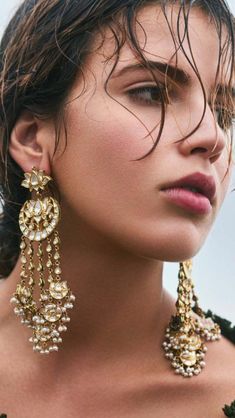 Bridal Jewellery Inspiration, Inexpensive Jewelry, Indian Jewelry Earrings, Indian Jewellery Design Earrings, Bridal Fashion Jewelry, Indian Jewelry Sets, Fashion Boho, Rings Silver, Jewelry Design Earrings