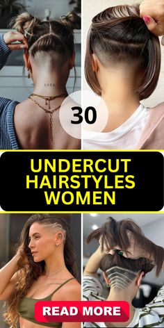 Top 30 Undercut Hairstyles for Women – Bold & Chic Cuts of 2024 - divagaze.com Medium Length Haircut With Undercut, Medium Hair With Undercut, Undercuts For Women Medium Length, Undercut Hairstyles Women Medium, Female Undercut Long Hair, Undercut Braid, Side Undercut, Undercut Bob Haircut, Undercut Hairstyles Women