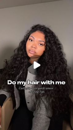 Tileia Davis | Baltimore Hairstylist on Instagram: "A Quickweave will ALWAYS be one of my fav styles to do because it’s quick, convenient, and it always comes out perfect! So enjoy this video of me installing my Raw Indian deep curly extensions, I will have this hair on hand next month!🤍 -Click the link in my bio to purchase your extensions or to book an appointment. #hairgoals #baltimorehairstylist #baltimorequickweaves #baltimorequickweave #bmorehairstylist #bmorehair #dmvhairstylist #quickweave #rawhair #bundlesdeals #baltimorehairstylist #baltimorehair #ponytails #quickweaves #protectivestyle #dmvhair #dmvponytails #dmvstylist #explorepage #weave #bluntcuts #viral #explorepage #dmvhairstylist #dmvhair #mdhairstylist" Flip Over Method Wig, Deep Wave Bundles Sew Ins, Flipover Method Curly Weave, Diy Hair Black Women, Curly Flip Over Method Quick Weave, Long Curly Quick Weave Styles, Flip Over Quick Weave Curly Synthetic, Curly Middle Part Quick Weave, Push Over Quick Weave