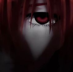 an anime character with red hair and big eyes