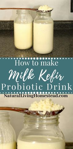 how to make milk kefir probiotic drink