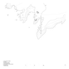 an outline map of the island and its surrounding area, with lines drawn on it