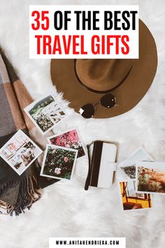 the best travel gifts for women in their 20s's and 30's, with text overlay that reads 35 of the best travel gifts