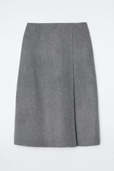 DOUBLE-FACED WOOL MIDI SKIRT Wool Midi Skirt, Olive Green Dresses, Land Management, Wool Pencil Skirt, Maxi Jersey Dress, Animal Welfare, Gray Skirt, Black Maxi Dress, Trending Accessories