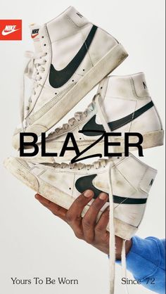 Nike Shoe Poster, Nike Sport Shoes, Nba Wife, Sneakers Poster, Blazer Look, Look Nike, Nike Ad, Sneakers Wallpaper