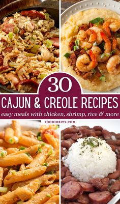 30 cajun and criole recipes that are easy to make with chicken, shrimp, rice or more