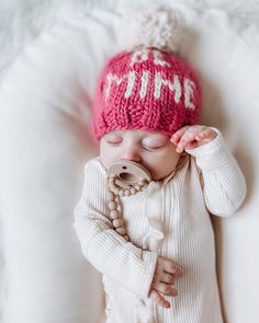 Treat your Valentine to a sweet greeting with a fun hat that says 'Be Mine'! This beanie is hand knit in cozy cerise hued yarn with the words 'Be Mine.' in natural colored yarn. Topped with a natural yarn pom pom, this looks great with everything and is a fun gift for baby or any little person you know.• 100% Acrylic• Cold handwash• Hand knit in China Fun Hat, Yarn Pom Pom, Knit Beanie Hat, Pom Pom Hat, Be Mine, Cool Hats, Knit Beanie, Beanie Hats, Hand Knitting