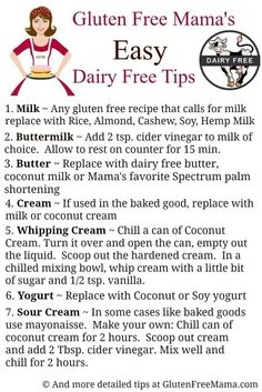 Dairy free tips Casein Free Diet, Baking Guide, Dairy Free Cooking, Common Food Allergies, Dairy Free Baking, Egg Free Recipes