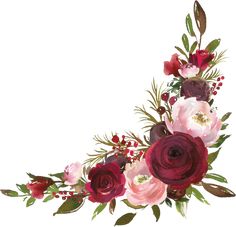 an artistic floral arrangement with red and pink flowers