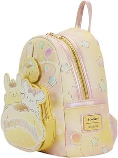 10.5" X 9" X 4.5" Faux leather Officially licensed Sanrio Items, Kotak Bento, Sanrio Pompompurin, Gorgeous Images, Sanrio Bag, Loungefly Hello Kitty, Random Products, Cute Luggage, Kawaii School Supplies