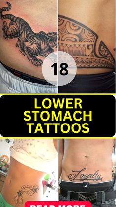 the before and after pictures of tattoo removals on women's stomach, with text below