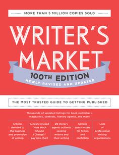 The most trusted guide to getting published, fully revised and updated Want to get published and paid for your writing? Let Writer's Market, 100th edition guide you through the process. It's the ultimate reference with thousands of publishing opportunities for writers, listings for book publishers, consumer and trade magazines, contests and awards, and literary agents--as well as new playwriting and screenwriting sections, along with contact and submission information. Beyond the listings, you'l Writing Organization, Writing Genres, Get Published, Author Branding, Literary Agent, Nonfiction Writing, Professional Writing, Robert Lee, Fiction And Nonfiction