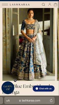 Blue And Gold Lehenga, Dark Blue Lehenga, Gold Lehenga, First Day Outfit, Trendy Outfits Indian, Indian Outfits Lehenga, Blue Lehenga, Indian Suits, Engagement Outfits