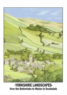 yorkshire landscapes over the butters to mulke in swaledale by john o'grady