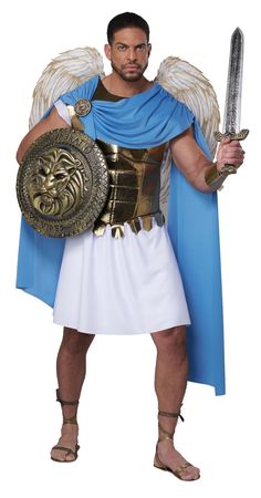 PRICES MAY VARY. Size: Large/X-Large Boys Angel Costume, Saint Costume, Nativity Costumes, Warrior Costume, California Costumes, Book Week Costume, Archangel Gabriel, Angel Costume