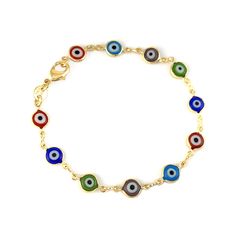 PRICES MAY VARY. Title: JOTW Gold Overlay with Mini Evil Eye Style 7.5 Inch Clasp Bracelet. Product Type: Departments > Women > Jewelry > Bracelets > Link Evil Eye Spiritual, Eye Spiritual, Heart Bangle Bracelet, Foot Bracelet, Turkish Eye, Protection Jewelry, Turkish Evil Eye, Evil Eye Protection, Women Anklets