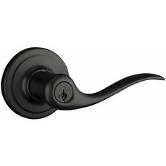 an image of a black door handle