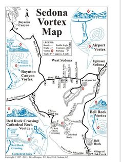 the sedona vortex map