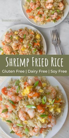 shrimp fried rice Gluten Free Dairy Free Recipes Breakfast, Healthy Fried Rice Recipe, Gluten Free Dairy Free Recipes Dessert, Gluten Free Dairy Free Recipes Dinner, Rice Recipes Side, Gf Sides, Recipe With Shrimp, Healthy Fried Rice, Cooked Shrimp Recipes