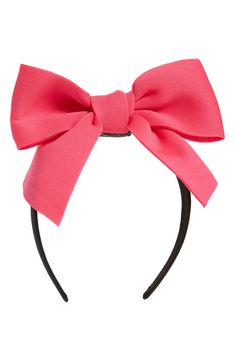 This slim, comfortable headband makes it supereasy to put a perfectly tied bow in your kid's hair. 3/4" band width; 6 1/2" x 4" bow Textile/plastic Imported Big Bow Headband, Comfortable Headbands, Big Bow, Big Bows, Bow Headband, Kids Hairstyles, Textiles, Nordstrom, Band