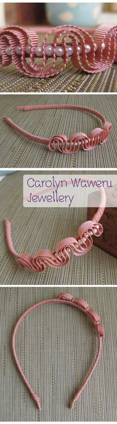 the instructions to make an easy chain bracelet with wire and leather thread, including beads