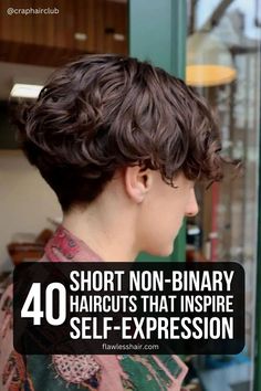 Get inspired by these short non-binary haircuts as you explore how you present yourself—the right one could be among these creative styles. Trendy Womens Haircuts, Enby Haircuts, Queer Hairstyles, Non Binary Hair, Queer Haircut, Really Short Haircuts, Ftm Haircuts, Non Binary Haircuts, Queer Hair