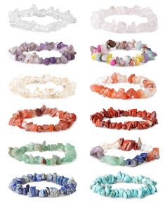 PRICES MAY VARY. 100% Genuine Gemstones:Our gemstone stretch bracelets for women are made with natural, healing gemstone chips and stretch to fit most wrists.It comes to healing with crystals, it is important for crystals to be natural unheated and undyed. Inspirational Bracelets:Each order including Inspirational bracelets:Each order including 12 pcs anxiety bracelet provide a perfect daily reminder to be brave for you and your support system.Got these as a personal reminder to "Be Brave" while Align Chakras, Gemstone Stretch Bracelets, Conquer Fear, Titanium Quartz, Purple Gems, Chakra Healing Crystals, Stone Chips, Inspirational Bracelets, Les Chakras