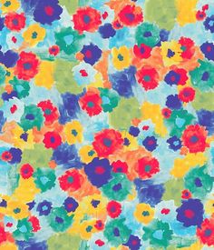 an image of colorful flowers on a blue background