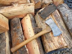 Double Bit Hatchet, Log Building, Camping Bushcraft, The Razors Edge, Canoe Camping, Anvils, Garden Stuff