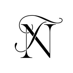 the letter k is made up of two letters and has an elegant design on it