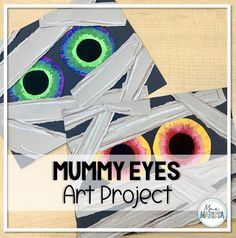 an art project for kids to make with paper and glue that looks like eyeballs