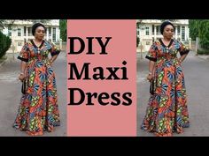 Simple Maxi Dress, Diy Maxi Dress, Diy Dresses, Simple Maxi, Kente Dress, Waist Line, African Maxi Dresses, Fashion Sewing Tutorials