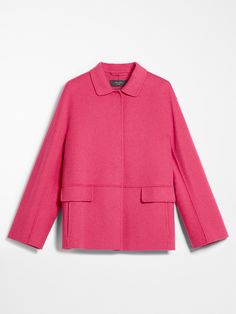 Wool jacket, shocking pink - "ANDE" Max Mara Floaty Dress, Shocking Pink, Weekend Max Mara, Double Breasted Jacket, Wool Jacket, Max Mara, Double Breasted, Heeled Boots, Women's Blazer