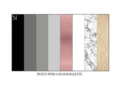 the different colors of marble and wood are shown in this graphic style, including black, white