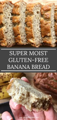 this super moist gluten - free banana bread is the perfect treat for breakfast