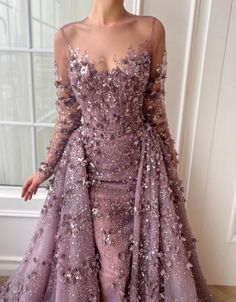 Lila Grandeur Gown | Teuta Matoshi Fancy Dresses Purple, Matoshi Dress, Dresses Lilac, Lilac Gown, Off The Deep End, Purple Ball Gown, Lavender Gown, Teuta Matoshi, My Wedding Dress